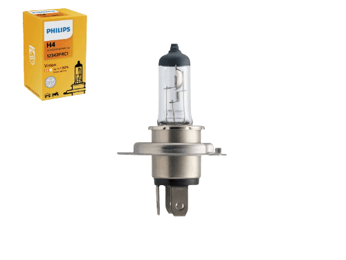 Philips H4 Vision Standard Replacement Bulb (Single)