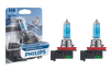 Philips H8 WhiteVision Ultra 12V 55W Halogen Bulb (Pair)