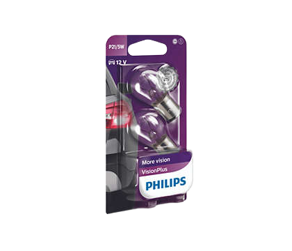 Philips Vision Plus 380 12V 21/5W P21/5W Bayonet Bulbs (Pair)