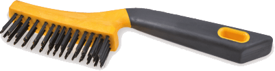 Osborn Hand Scratch Brush 4-rows straight steel wire 0,35 T23 Ergo Handle