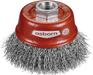 Osborn Cup Brush D75mm, Crimped Steel Wire 0.30mm, M14 Thread - 0002613162