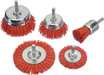 Osborn DIY Brush Set, Red Abrasive Filament Grit 80 with 5pcs Assortment - 1518600005