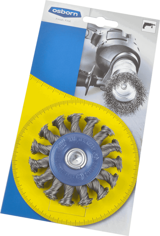 Osborn Wheel Brush D75x8 S6 knotted steel wire 0,50 T18