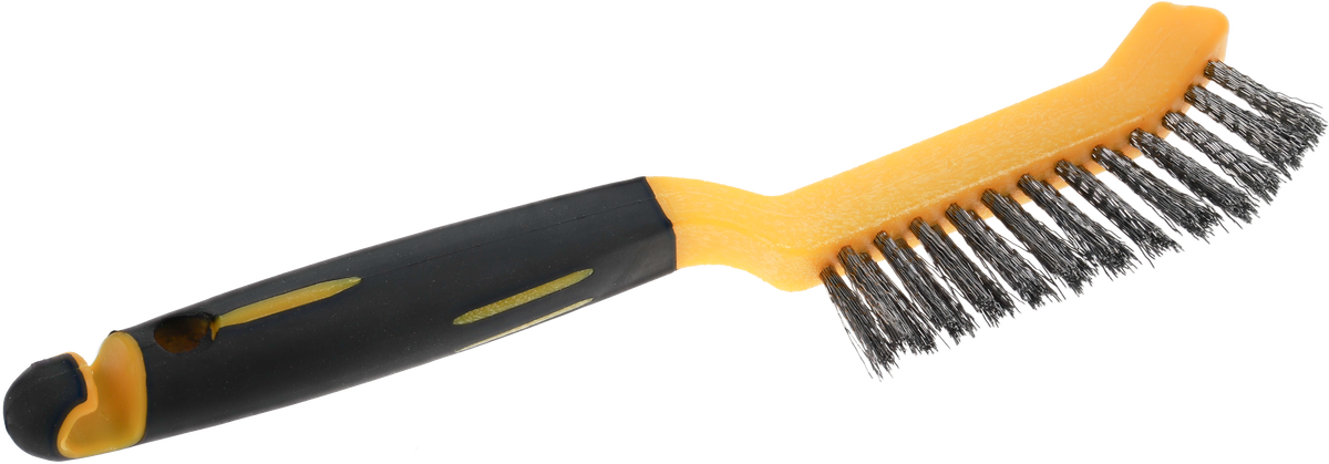 Osborn 2 Row Brake Shoe Brush 245mm, Steel Wire, Plastic Handle - 3301462162