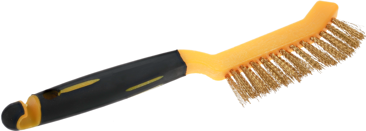 Brake Shoe Brush  245/95mm, 2 Row, Brass Wire 0.30mm, Plastic Handle, Osborn, 3301462562