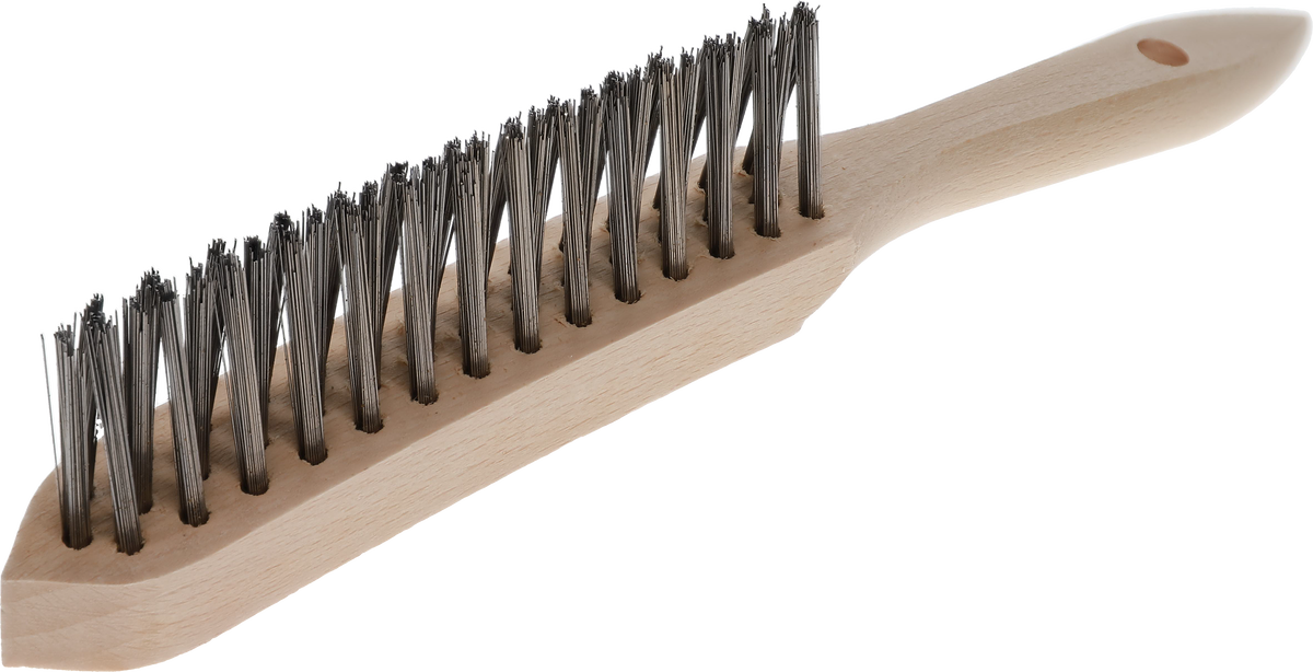 Osborn Fillet Weld Brush 3-rows straight steel wire 0,35 T35 wooden body