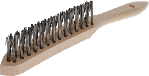 Fillet Weld Brush  285/145mm, 3 Row, Steel Wire 0.35mm, Wooden Body, Osborn, 0003162133