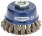 Osborn PRO Cup Brush D65mm, Knotted Steel Wire 0.35mm, M14 Thread - 0002608131