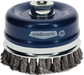 Osborn Cup Brush D100mm, Knotted Steel Wire 0.50mm, M14 Thread - 0002608154