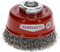 Osborn Cup Brush D60mm, Crimped Steel Wire 0.30mm, M14 Thread - 0002613161