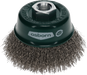 Osborn Cup Brush D75mm, Crimped Stainless Steel Wire 0.30mm, M14 Thread - 0002613362