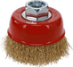 Osborn Cup Brush D75mm, Crimped Brass Coated Wire 0.30mm, M14 Thread - 2008613062