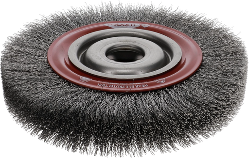 Osborn Wheel Brush D200mm, Crimped Steel Wire 0.30mm with Adapter - 9902566162