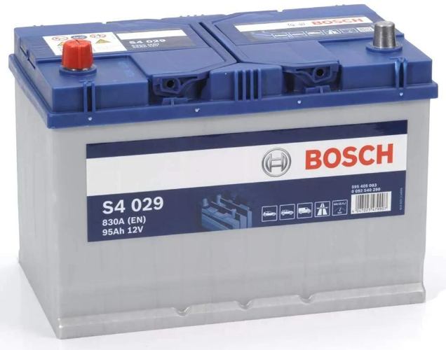 S4 029 Bosch Car Battery 12V 95Ah Type 250 - 595405083, 4 Years Warranty