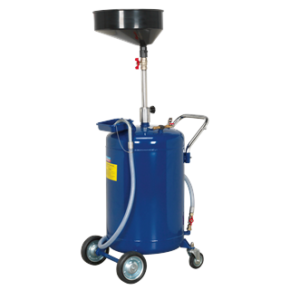 Sealey AK458DX Mobile Oil Drainer 110L Air Discharge, Re-Boxed, Grade A, 12 Months Warranty