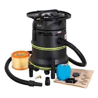 Refurbished Sealey DFS35M M-Class Dust-Free Wet/Dry Vacuum 35L 1000W Self-Clean Filter