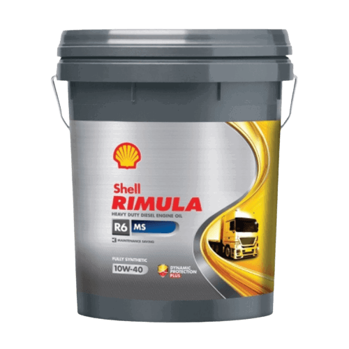 Shell 550036000 Rimula R6 MS 10W-40 E7, HD Engine Oil - 20 Litre