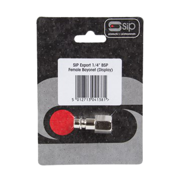 SIP 04138  1/4" Display Pack Export Female Bayonet