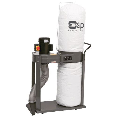 SIP 01969 Single Bag Dust Collector with Attachments, Collection Capacity - 57 Litre, Av. Airflo - 850mtr³/hr