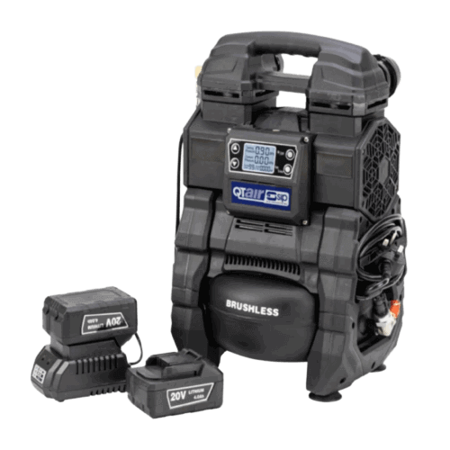 SIP 05313 AC/DC Battery & Mains Oil-less Air Compressor, Tank Capacity - 5 Litre, Max. Air Pressure - 10 Bar, Re-Boxed, Grade A, 24 Months Warranty