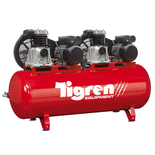 TIGREN 270ltr Tandem Belt-Driven Compressor
