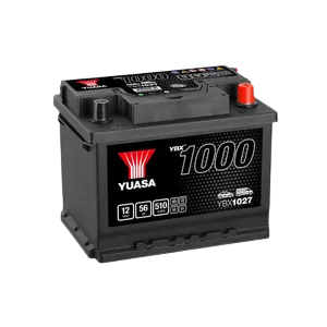 Yuasa YBX1027 12V 56Ah 510A SMF Battery, 3 Years Warranty