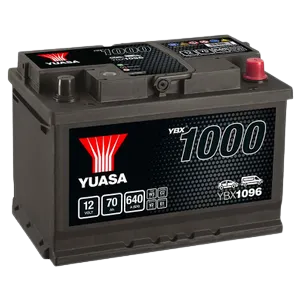 Yuasa YBX1096 12V 70Ah 640A SMF Battery, 3 Years Warranty
