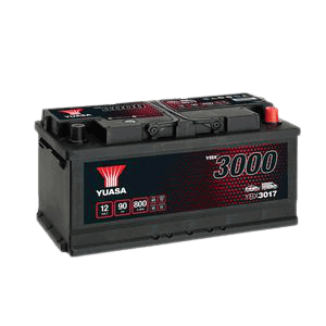 Yuasa YBX3017 SMF CAR BATTERY 12V 90AH, 3 Years Warranty