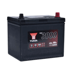 Yuasa YBX3205 SMF CAR BATTERY 12V 60AH, 3 Years Warranty