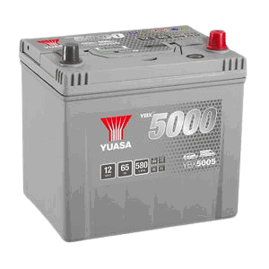 Yuasa YBX5005 SILVER HIGH PERFORMANCE CAR BATTERY 12V 65AH HSB005, 5 Years Warranty