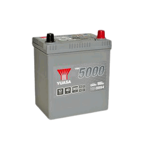 Yuasa YBX5054 SILVER HIGH PERFORMANCE CAR BATTERY 12V 40AH, 5 Years Warranty