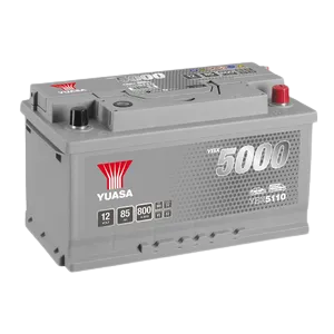Yuasa YBX5110 12V 85Ah 800A Silver High Performance Battery, 3 Years Warranty