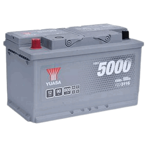 Yuasa YBX5116 SILVER HIGH PERFORMANCE CAR BATTERY 12V 90AH, 1 Year Warranty