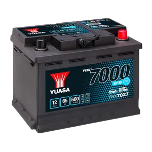 Yuasa YBX7027 12V 65Ah 600A EFB Start Stop Battery, 5 Years Warranty