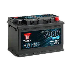 Yuasa YBX7096 12V 75Ah 700A EFB Start Stop Battery, 4 Years Warranty