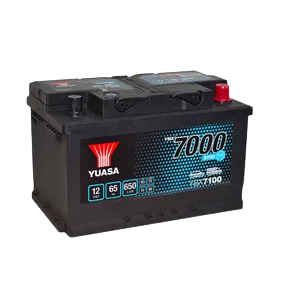 Yuasa YBX7100 12V 65Ah 650A EFB Start Stop Battery, 1 Year Warranty