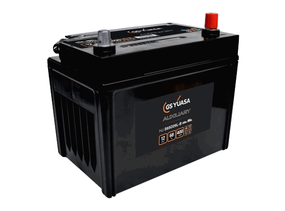 Yuasa HJ-S65D26L-B GS Auxiliary AGM Battery 12V 68Ah 400A, 2 Years Warranty