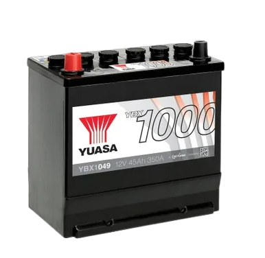 Yuasa YBX1049 CACA CAR BATTERY 12V 45AH, 3 Years Warranty