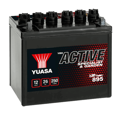 Yuasa YBX1895 Active Specialist & Garden Battery 12V 26Ah 250A, 1 Year Warranty